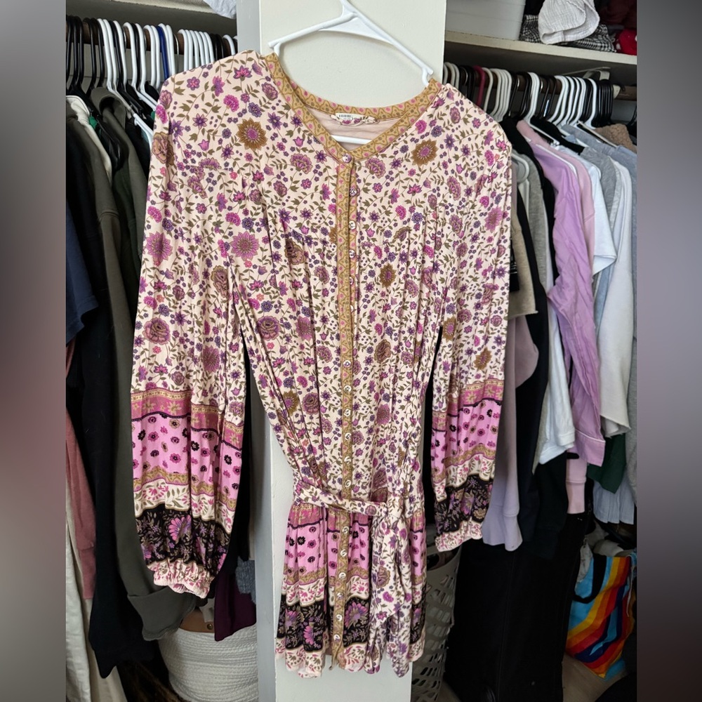 Spell tie waist dress